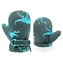 BAVST Toddler Waterproof Mittens Fleece Lined Baby Boys Girls Winter Warm Glove Kids Snow Infant Ski Mitten for 3M-5T