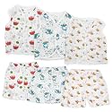 BAYBEE 100% Organic Cotton Muslin Knot Jablas for Baby | Summer Wear Sleeveless Vest Jabala |