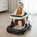 Baybee 2 in 1 Baby Walker for Kids with Adjustable Height &amp; Wheel Lock | Activity Push Walker for Baby with Musical Toy Bar &amp; Stopper | Kids Walker Baby 6-18 Months Boy Girl (Black)