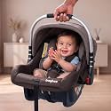 BAYBEE 4 in 1 Multi Purpose Baby Carry Cot Cum Car Seat with Canopy, Adjustable Aluminium Handle, 3 Point Safety Belt | Rocker for Infant | Baby Carry Cot for New Born 0 to 15 Months &amp; Weight Capacity Upto 25 Kgs (Brown)