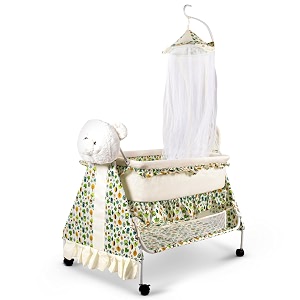 baybee baby swing cradle for newborn baby infant baby cradle jhula palna for baby with mosquito net amp wheels  baby swing cot  baby cradle for newborn babies 0 to 12 months boys girls beige