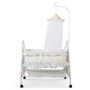 baybee baby swing cradle for newborn baby infant baby cradle jhula palna for baby with mosquito net amp wheels  baby swing cot  baby cradle for newborn babies 0 to 12 months boys girls beige
