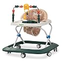 Baybee Baby Walker for Kids, Round Kids Walker with 3 Height Adjustable, Musical Toy Bar | Baby Activity Walker for Toddlers | Push Walker Baby 6-18 Months Boys Girls (Nexus Lite Green)