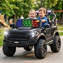 Baybee Bronco Baby Battery Operated Jeep for Kids | Ride on Toy Electric Car with LED Lights &amp; Music | Rechargeable Battery Big Cars with Parental Control | Kids Car to Drive 3 to 8 Years (Black)
