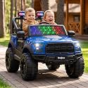 Baybee Bronco Battery Operated Jeep for Kids with Parental Control | Baby Ride On Electric Car with RGB Lights, Music &amp; Swing Mode | Rechargeable Big Battery Car for Kids 3 to 8 Years (Blue)