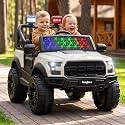 Baybee Bronco Battery Operated Jeep for Kids with Parental Control | Baby Ride On Electric Car with RGB Lights, Music &amp; Swing Mode | Rechargeable Big Battery Car for Kids 3 to 8 Years (Desert)