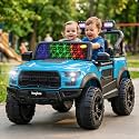 Baybee Bronco Baby Battery Operated Jeep for Kids | Ride on Toy Electric Car with LED Lights &amp; Music | Rechargeable Battery Big Cars with Parental Control | Kids Car to Drive 3 to 8 Years (Ceyon Blue)