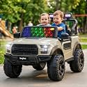 Baybee Bronco Baby Battery Operated Jeep for Kids | Ride on Toy Electric Car with LED Lights & Music | Rechargeable Battery Big Cars with Parental Control | Kids Car to Drive 3 to 8 Years (Desert)
