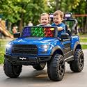 Baybee Bronco Baby Battery Operated Jeep for Kids | Ride on Toy Electric Car with LED Lights &amp; Music | Rechargeable Battery Big Cars with Parental Control | Kids Car to Drive 3 to 8 Years (Blue)