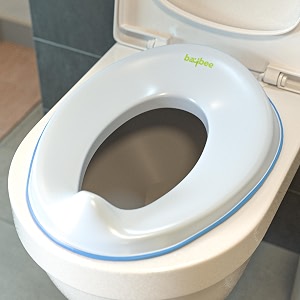 baybee citrea baby potty seat for kids 0 to 5 years portable baby toilet seat for kids with anti slip strip splash guard fits round amp oval western toilets  potty training seat for baby boy blue