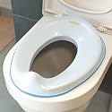 Baybee Citrea Baby Potty Seat for Kids 0 to 5 Years, Portable Baby Toilet Seat for Kids with Anti Slip Strip, Splash Guard, Fits Round & Oval Western Toilets | Potty Training Seat for Baby Boy (Blue)
