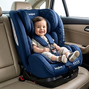 baybee convertible car seat for baby 0 to 7 years with isofix 3 position recline headrest adjustable  ece r4404 safety certified  travel baby car seat for toddlers kids boys girls blue