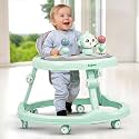Baybee Baby Walker for Kids with 4-Level Height Adjustment, Foldable Design, Food Tray &amp; Musical Toy Bar | Round Activity Walker for Babies 6–18 Months