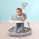 Baybee Drono Pro Baby Walker for Kids with Push Handle, 4-Level Height Adjustment, Musical Toy Bar | Round Activity Walker for Babies 6–18 Months(Grey)