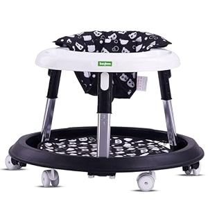 baybee lilo baby walker for kids baby push walker with music rotating gears amp grip handle  activity kids walker for baby toddlers  walkers for 0 to 2 years boy girl mat black