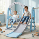 baybee Foldable Baby Garden Slide for Kids - Plastic Garden Slide for Kids/Toddlers/Indoor/Outdoor Preschoolers for Boys and Girls Age Group-1 to 5 Years (Swing N Slide)