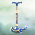 baybee Funbee Baston Skate Scooter for Kids, 3 wheel Kids Scooter with Foldable & Height Adjustable Handle, 3 Flashing Wheels | Skating scooter| Runner Kick Scooter for Kids 3 to 5 Years Boys Girls (Blue) (Blue)