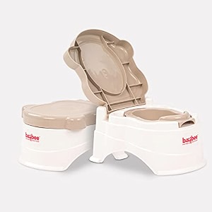 baybee lovi potty training seat for kids baby potty toilet seat chair with closing lid and removable tray potty trainer toilet seat potty seat for children boys girls 1-3 years pink