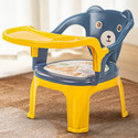 baybee Plastic Baby Chair for Kids Study Table Chair with Cushion Seat & High Backrest Plastic Chair (Finish Color - Blue, DIY(Do-It-Yourself))