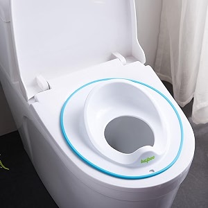 baybee plastic weezy foldable potty seat for kids baby potty training seat chair with storage bag amp 20 disposable bags  toddler potty seat for toilet  baby potty seat for 0 to 5 years pink