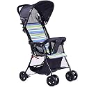 Baybee Baby Stroller Pram for 0-3 Years | Reversible Seat, Canopy, 3-Position Recline, Large Wheels, Lightweight Aluminium Frame | Strollers for Boys & Girls (Red)