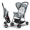 Baybee Stroller Baby for Boy &amp; Girl 0 to 3 Years | Foldable Strollers with Canopy, Parent Handle, 2-Position Adjustable Seat, 2-Point Safety Belt | Travel Pram for Kids (Grey)
