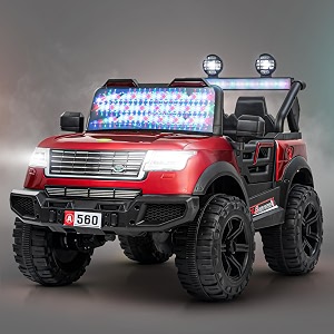baybee rover battery operated jeep for kids ride on toy baby car with light amp music kids jeep battery car rechargeable electric jeep car for kids to drive 3 to 8 years boy girl red