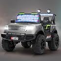 Baybee Rover Battery Operated Jeep for Kids, Ride on Toy with Light &amp; Music, Electric Jeep for 3 to 8 Year Olds, Grey