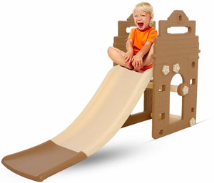 baybee slipping slide foldable baby garden slide for kids - plastic garden slide for kidstoddlersindooroutdoor preschoolers for boys and girls age group-1 to 5 years
