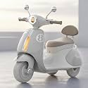 Baybee Vintage Battery Operated Bike for Kids, Ride on Toys Kid Scooty with Light &amp; Music | Baby Rechargeable Battery Bike | Electric Bike for Kids to Drive 2 to 6 Years Boys Girl (Ash)