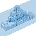BAYBEE Wooden Building Blocks for Kids | Block for Learning 3D Building Model Pre School Puzzle Game | Shape Recognition &amp; Stacking Toys for Boys Girls 2+ Years (Blue)