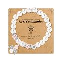 BAYLAY First Communion Gifts for Girls, First Communion Bracelet