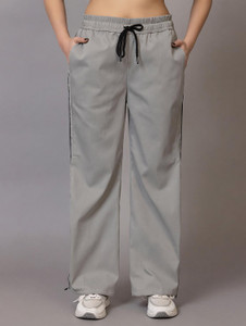 BAYSTREET Striped Women Grey Track Pants