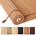 BAYUE Bamboo Blinds Roll Up Window Shades