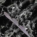 BAYYA Black White Marble Granite Wallpaper Thick Glossy 16x354inch Dark Vinyl Wall Paper Peel Stick Countertop Contact Paper Waterproof Self Adhesive