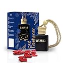Bazuki Rose Car Perfume | Long-Lasting Car Air Freshener Made With Natural Essential Oils For Hanging | car perfumes and fresheners(10ml, Set Of 1) (Refillable)