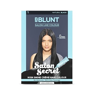 bblunt salon secret high shine crme hair colour - natural black - 152 ml