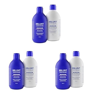 bblunt intense moisture natural hair shampoo and conditioner combo for women amp men39s dry hair for daily use 300ml  250g pack of 3