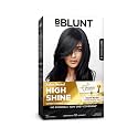 BBLUNT Salon Secret High Shine Conditioning Hair Colour With MaliPeptide BondTech™ to reduce breakage | Natural Black-1 | No Ammonia, 100% Grey Coverage | Long Lasting Permanent Colour | Salon at home