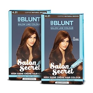 bblunt salon secret high shine crme hair colour coffee natural brown - pack of 2