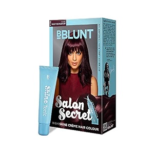 bblunt salon secret high shine crme hair colour - wine deep burgundy - 100 g  wine deep burgundy - 420  no ammonia