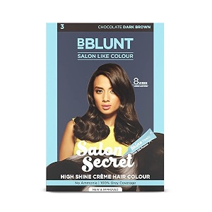 bblunt salon secret high shine crme hair colour - chocolate dark brown - 152 ml