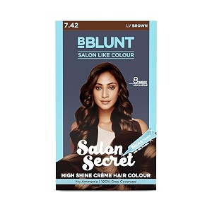 bblunt salon secret high shine crme hair colour - lv brown - 50g  50ml  8ml