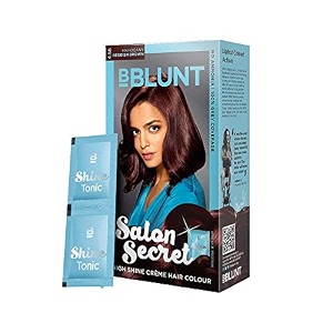 bblunt salon secret high shine crme hair colour reddish brown 456 40g