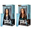 BBLUNT Salon Secret Shine Creme Hair Colour, Honey Light Golden Brown 5.32, 100g with Shine Tonic, 8ml &amp; Secret High Shine Crème Hair Colour, 100g - Natural Black 1 (Pack Of 1) With Shine Tonic, 8ml