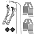 Stainless Steel BBQ Meat Probe with Clip on Placement