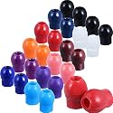 BBTO 36 Pieces Replacement Ear Tips for Stethoscopes, Rainbow Color