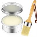 BBTO Chalk Wax for Furniture with Brush, Sealer, Sealer,3.5 Ounces,White