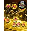BBTO 10/20 LED Disco Ball String Lights, 9.84 ft Long, Fantasy