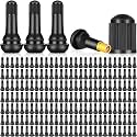 BBTO TR413 Tubeless Valve Stems - Rubber Snap-in Valve Stems, Black, Standard Length, Replacement for Car Tubeless Rims(500 Pcs)